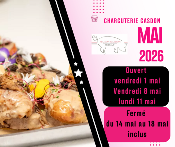 🌸 Le mois de mai arrive avec ses ponts