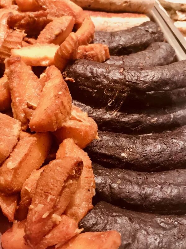 Boudin grillé aux pommes