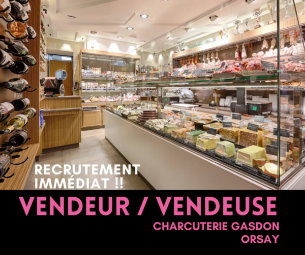 Urgent poste en CDD vendeur ou vendeuse
